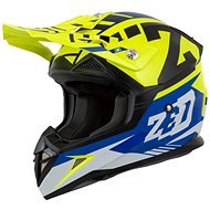 ZED helmet X1.9, (blue/yellow fluo/black/white, size L) - Motorbike Helmet