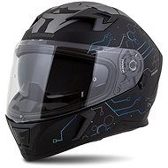 CASSIDA Helmet Integral 3.0 Hack, CASSIDA (black matt/blue, plexi with Pinlock preparation, size S) - Motorbike Helmet