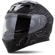 CASSIDA Helmet Integral 3.0 Hack Vision, CASSIDA (black matt/grey/silver reflective, plexi with powd - Motorbike Helmet