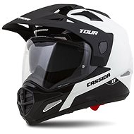 CASSIDA Helmet Tour 1.1 Dual, CASSIDA (white/black/black matte visor, plexi with Pinlock preparation - Motorbike Helmet