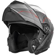 NOX Helmet N960 Shake, (matte black, red, size M) - Motorbike Helmet