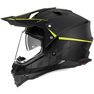 NOX Helmet N312 Crow, (yellow, size M) - Motorbike Helmet