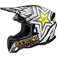 AIROH TWIST ROCKSTAR TWRK11 - Off-road Black and White, size XXL - Motorbike Helmet