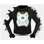 TXR Body protector Armor black-white-fluo yellow size. M - Motorbike Body Armor
