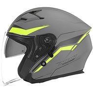 NOX N127 (grey/yellow, size XL) - Motorbike Helmet