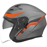 NOX N127 (silver/orange, size XL) - Motorbike Helmet