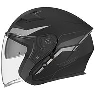 NOX N127 (black/silver matt, size L) - Motorbike Helmet