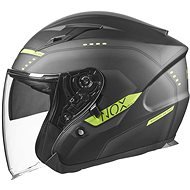 NOX N128 (black matt-neon yellow, size M) - Motorbike Helmet