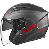 NOX N128 (black matt-red, size XL) - Motorbike Helmet