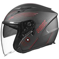 NOX N128 (matte black, red, size 2XL) - Motorbike Helmet