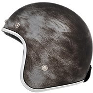 NOX N242 (silver matt/ brushed metal effect, size L) - Motorbike Helmet