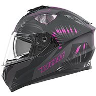 NOX N918 Jungle (matte black, pink, size M) - Motorbike Helmet