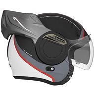 NOX PREMIUM STRATOS FIGHTER (black matt, white, size XS) - Motorbike Helmet