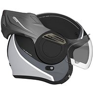 NOX PREMIUM STRATOS FIGHTER (black matt, titanium, size S) - Motorbike Helmet