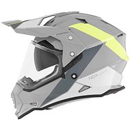 NOX N312 BLOCK (grey, neon yellow, size XS) - Motorbike Helmet