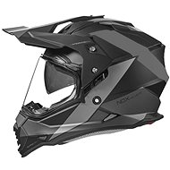 NOX N312 BLOCK (matte black, titanium, size XS) - Motorbike Helmet