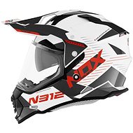 NOX N312 EXTEND (white-red, size S) - Motorbike Helmet