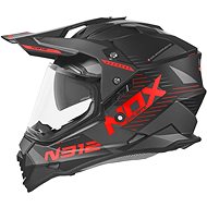 NOX N312 EXTEND (black matt, red, size S) - Motorbike Helmet
