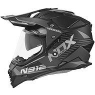 NOX N312 EXTEND (matte black, titanium, size S) - Motorbike Helmet