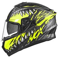 NOX N918 BEAST (matte black, neon yellow, size S) - Motorbike Helmet