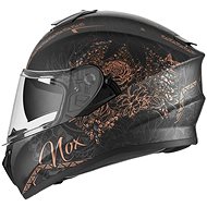 NOX N918 BLOOM (matte black, bronze, size M) - Motorbike Helmet