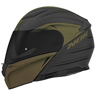 NOX N965 EKO (matt black/khaki green, size L) - Motorbike Helmet