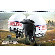 CASSIDA OXYGEN RONDO (white pearl/red/blue/black, size S) - Scooter Helmet