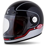 CASSIDA FIBRE JAWA (black/silver/red, size 2XL) - Motorbike Helmet