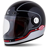 CASSIDA FIBRE JAWA (black/silver/red, size S) - Motorbike Helmet