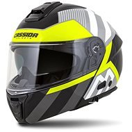 CASSIDA MODULO 2.0 (white/black/fluo yellow/grey, size L) - Motorbike Helmet