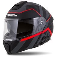 CASSIDA MODULO 2.0 (matte black/gray/red, size 2XL) - Motorbike Helmet