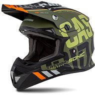 CASSIDA CROSS CUP (matt green/orange/black/grey, size S) - Motorbike Helmet