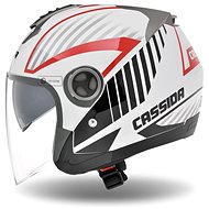 CASSIDA MAGNUM (black/white/red, size XL) - Scooter Helmet