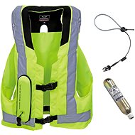 Hit-Air MLV 2 airbag vest reflective yellow with stripes - Size: Medium (S-XL) - Airbag Vest