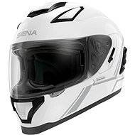 SENA Helmet with Mesh headset Stryker, (glossy white size L) - Motorbike Helmet