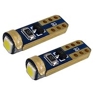 SEFIS LED bulb T5 3030 1SMD for backlighting of dashboard alarm - white 2pcs - LED Car Bulb
