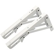 SEFIS metal shelf holder - foldable 20cm white 2pcs - Holder