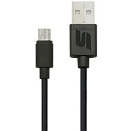 M-Style charging data cable with USB-A and Micro-USB connectors 29cm black - Data Cable