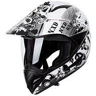 A-Pro SLINGSHOT Grafica - white enduro road helmet M - Motorbike Helmet