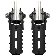 SEFIS additional footpegs for frame 22-25mm black - Motorcycle Foot Pegs