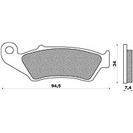 NEWFREN brake pads (OFF ROAD DIRT RACE SINTERED compound) (2pcs) M502-417 - Motorbike Brake Pads