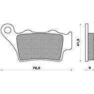 NEWFREN brake pads (ROAD TOURING SINTERED compound) (2pcs) M502-421 - Motorbike Brake Pads