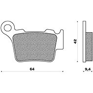 NEWFREN brake pads (OFF ROAD DIRT RACE SINTERED compound) (2pcs) M502-425 - Motorbike Brake Pads