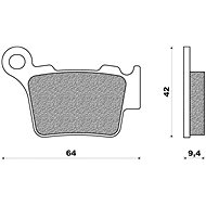 NEWFREN brake pads (OFF ROAD DIRT SINTERED compound) (2pcs) M502-426 - Motorbike Brake Pads