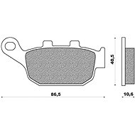 NEWFREN brake pads (ROAD TOURING SINTERED compound) (2pcs) M502-436 - Motorbike Brake Pads