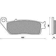 NEWFREN brake pads (SCOOTER ELITE SINTERED compound) (2pcs) M502-442 - Motorbike Brake Pads