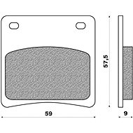 NEWFREN brake pads (ROAD TOURING ORGANIC compound) (2pcs) M502-445 - Motorbike Brake Pads