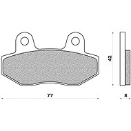 NEWFREN brake pads (ROAD TOURING ORGANIC compound) (2pcs) M502-447 - Motorbike Brake Pads