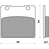NEWFREN brake pads (ROAD TOURING SINTERED compound) (2pcs) M502-455 - Motorbike Brake Pads