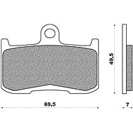 NEWFREN brake pads (ROAD TOURING SINTERED compound) (2pcs) M502-456 - Motorbike Brake Pads